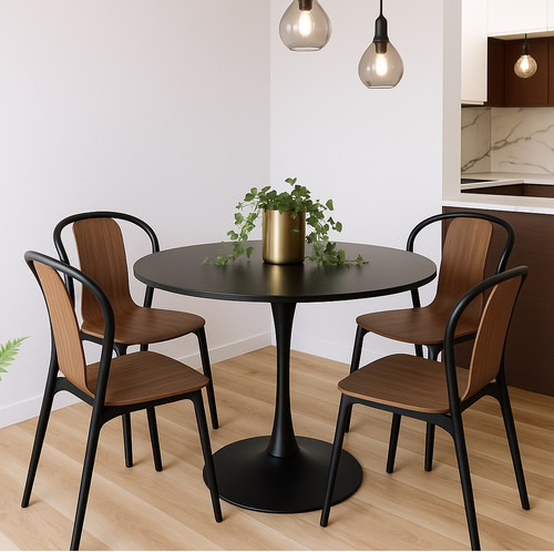 Table Simplet Skinny, round, white