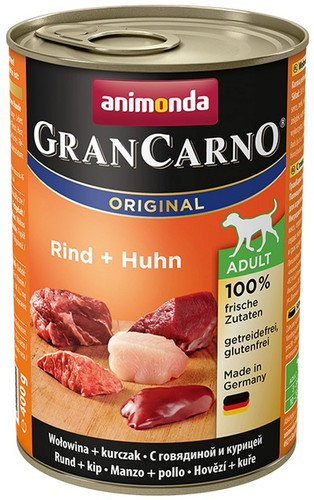 Animonda GranCarno Adult Beef & Chicken Wet Dog Food 400g