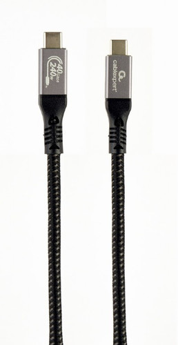 Gembird Premium USB Cable USB-C Type 4 40 Gbps 240W 1.5M PD