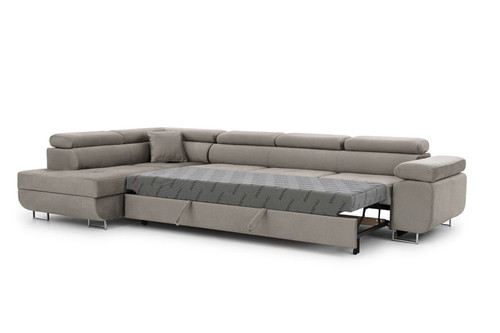 Corner Sofa-Bed Left Annabelle Maxi Vena 7, beige