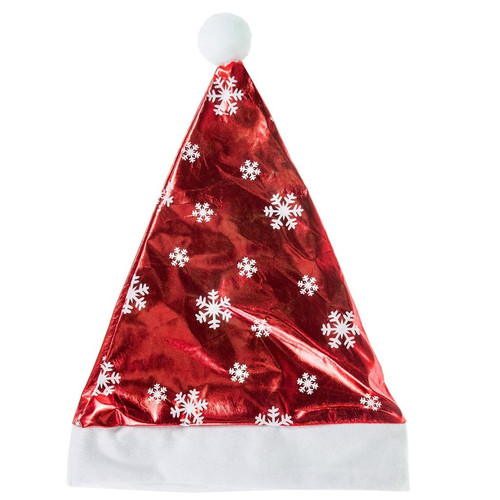 Shiny Santa Hat, Red