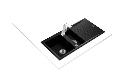 Teka Inset Sink with 2 Bowls, 1 auxiliary Bowl and 1 Drainer STONE 60 B-TG