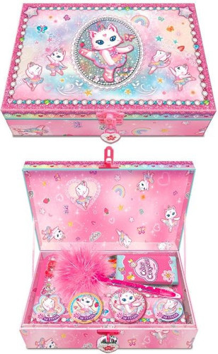Pecoware Box with Diary Ballerina Cat 6+
