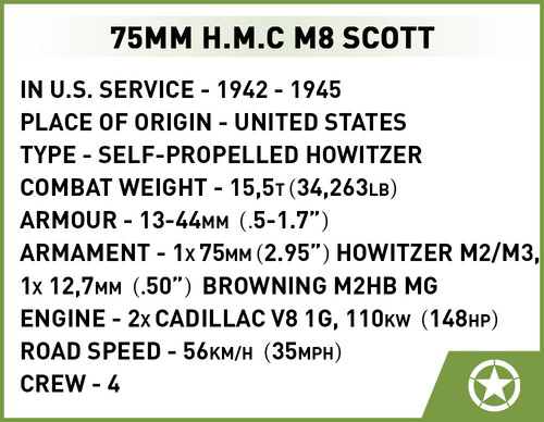 COBI Blocks H.M.C M8 Scott 525pcs 8+