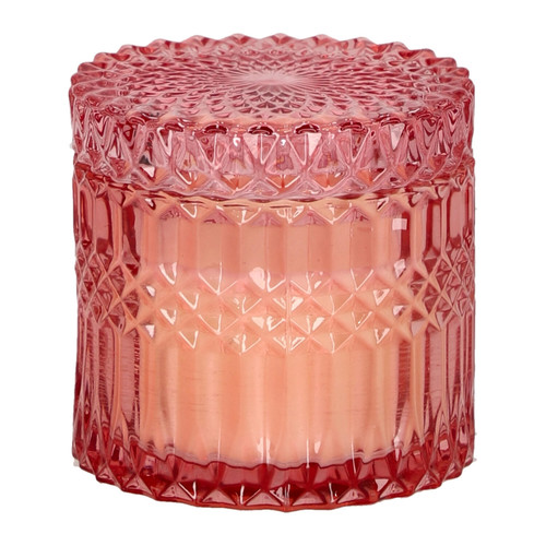 Candle in Glass 10.5cm, pink