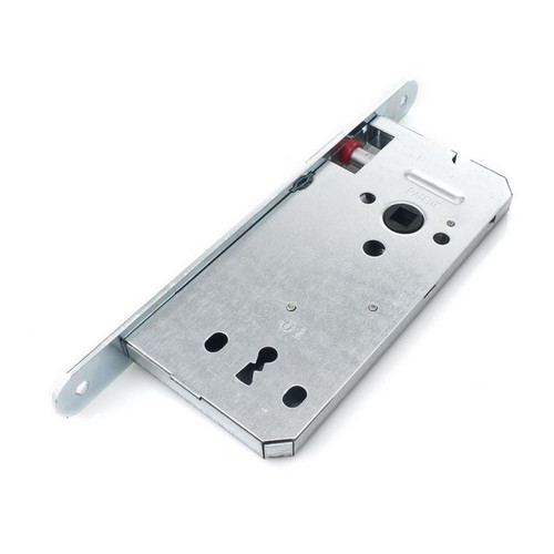 Mortise Lock Gerda 90 mm, key, galvanized silver