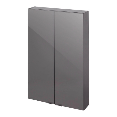 Bathroom Wall Cabinet GoodHome Imandra 60x90x15cm, grey