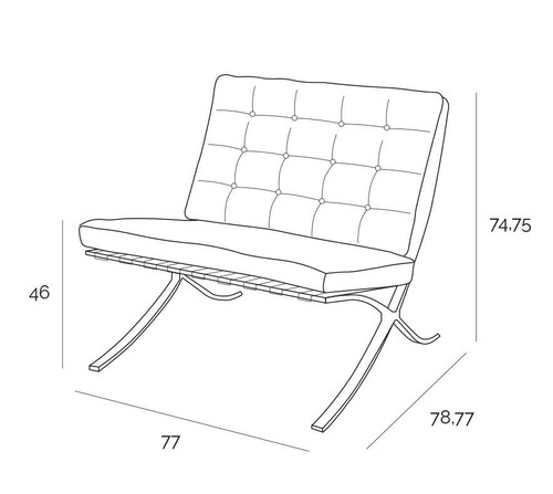 Chair BA1, leather, light brown