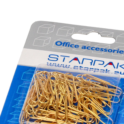 Paper Clips 28mm 50pcs, gold