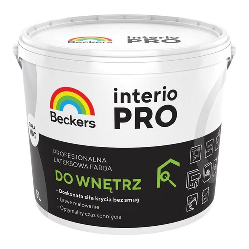 Beckers Interio Pro Latex Paint for Indoor Use White 5 l