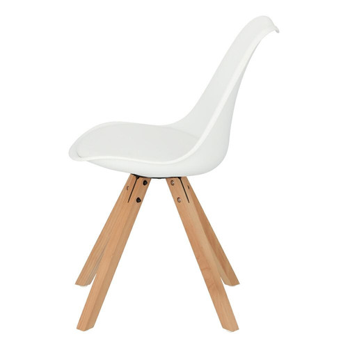 Dining Chair Norden Star Square, natural/white