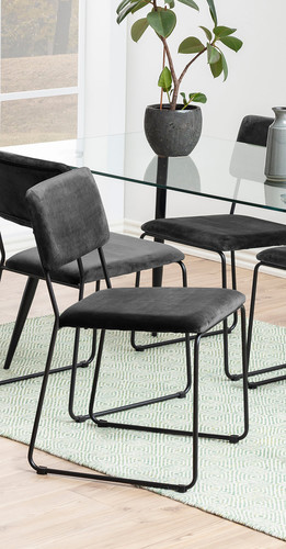 Chair Cornelia VIC, navy blue