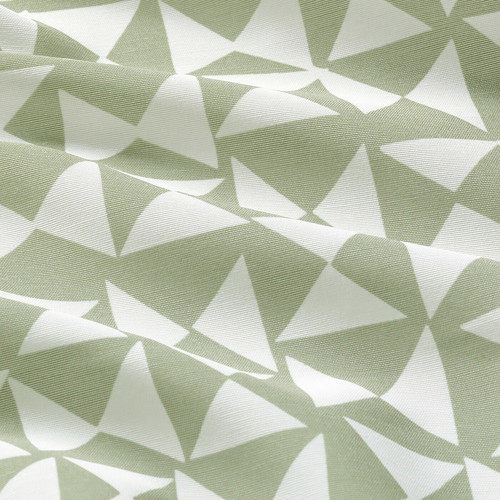 HÅRKÖRVEL Curtains, 1 pair, green, 145x300 cm