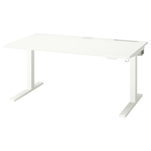 MITTZON Desk sit/stand, electric white, 140x80 cm