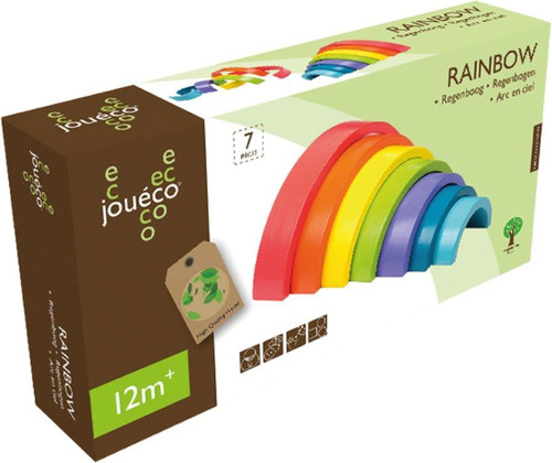 Joueco Wooden Rainbow 7pcs 12m+