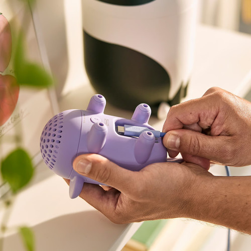 GREJSIMOJS Portable Bluetooth speaker, mouse/purple
