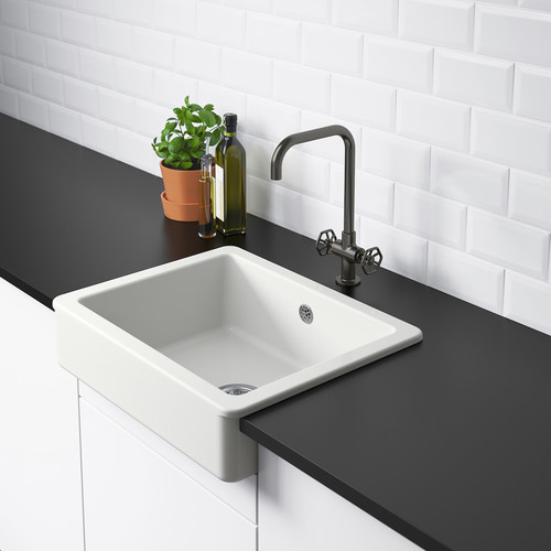 HAVSEN Sink bowl with visible front, white, 62x48 cm