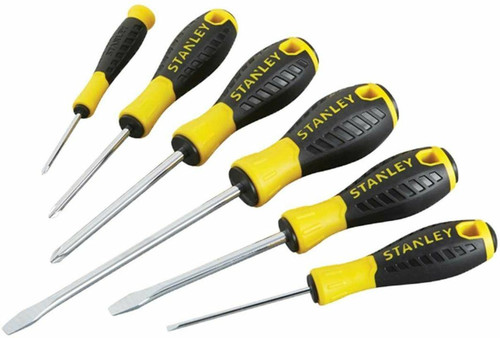 Stanley Screwdriver Set Bi-Material Grip 6pcs ESSENTIAL