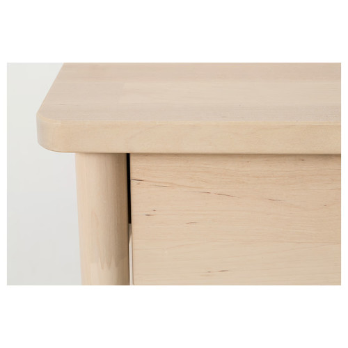 BJÖRKSNÄS Nightstand, birch, 48x38 cm