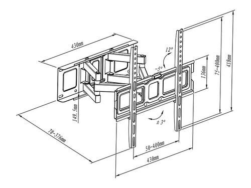 Blow TV LCD HQ Holder 32-55" 35kg