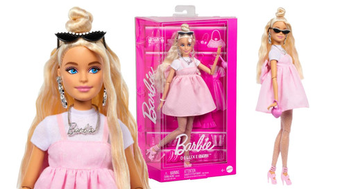 Barbie Deluxe Style Doll #3 in Pastel Pink Barbiecore Dress 3+