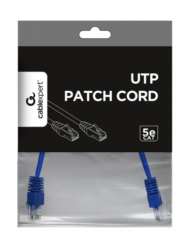 Gembird CAT 5e UTP Patch Cord, blue, 0.25m
