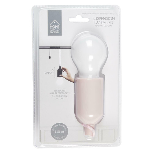 Pendant LED Lamp, battery-operated, pink
