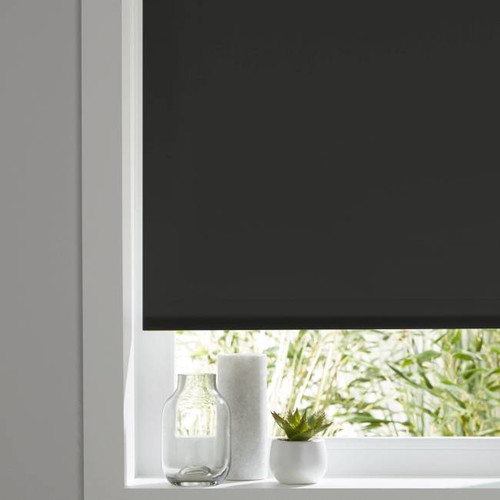 Colours Roller Blind Halo 97 x 180 cm, black