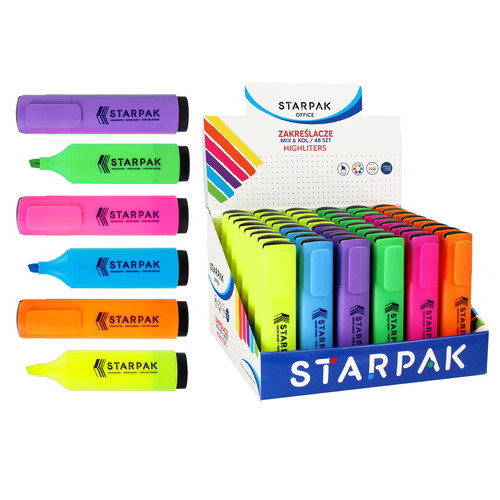 Starpak Highlighters 6 Colours 48pcs