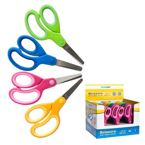 Prima Art School Scissors with Rubber Grip 13cm 24pcs