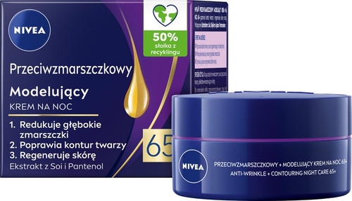 NIVEA 65+ Anti-Wrinkle Contouring Night Care Face Cream 50 ml
