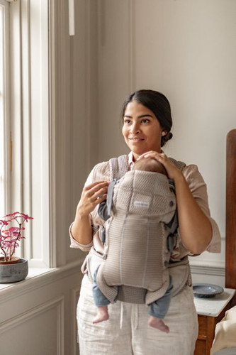BABYBJORN Baby Carrier Harmony 3D Mesh, Grey beige, 0-3y