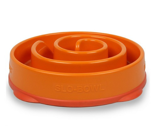 Outward Hound Fun Feeder Dog Bowl Mini, orange