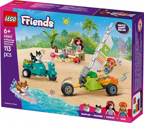 LEGO Friends Surfing Dogs and Scooter Adventure 6+