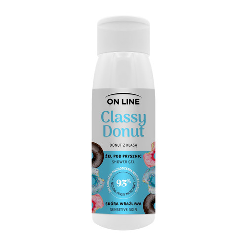 On Line Shower Gel for Sensitive Skin Classy Donut 93% Natural 400ml