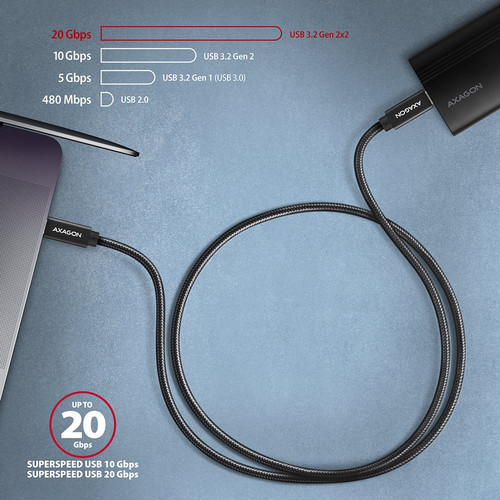 AXAGON USB Cable BUCM32-CM15AB cable USB-C USB-C USB3.2 Gen2 1.