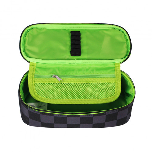 Pencil Case Check, black