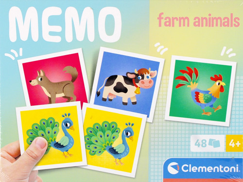 Clementoni Memo Game Farm Animals 4+
