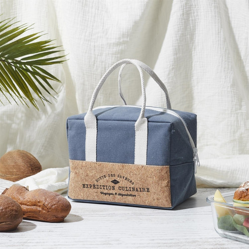 Lunch Bag Refreshing Cork 3l, blue