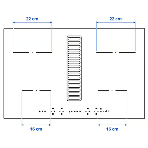 TÄCKNAN Ind hob/int extractor w recirc kit, IKEA 300/black