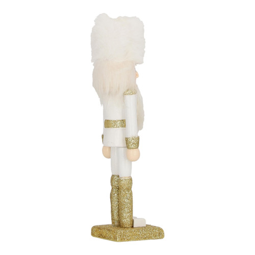 Nutcracker Christmas Decoration Henry 4 18cm, white