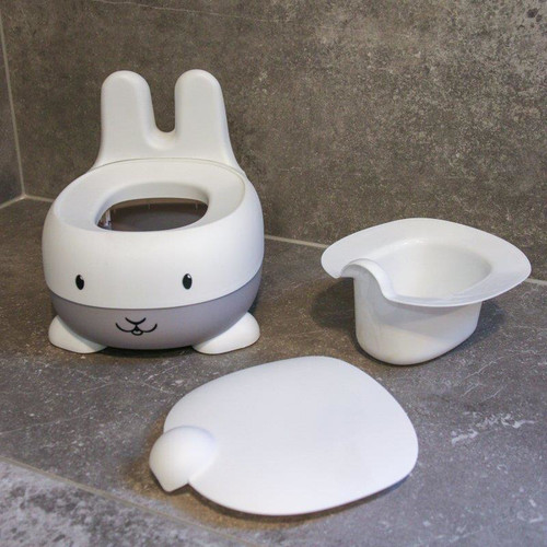 Bo Jungle B-Potty Bunny, grey-white