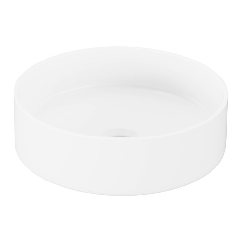 GoodHome Countertop Wash-basin Samal, ceramic, 40 cm, white