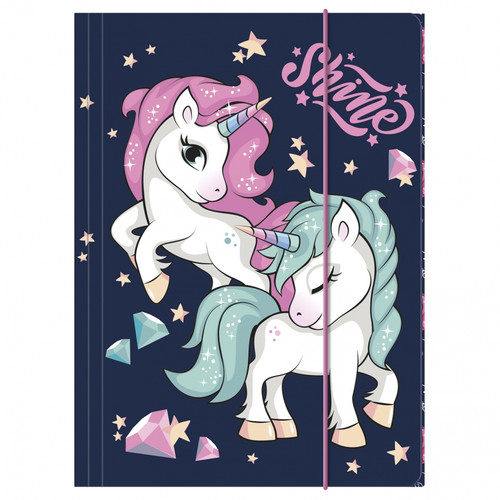 Folder with Elastic Unicorn A4 1pc