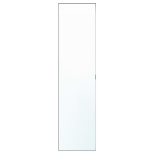 ÅHEIM Door with hinges, mirror glass, 50x195 cm