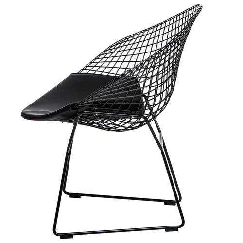 Chair with Seat Pad HarryArm, black