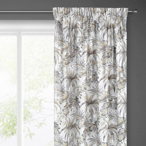 Curtain Rhodes 140x270 cm, white/silver