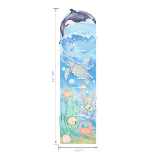 Wall Height Chart Height Measure 160cm | Underwater world