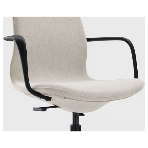 LÅNGFJÄLL Office chair with armrests