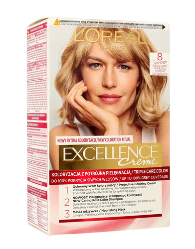 L'Oreal Excellence Creme Hair Dye 8 Light Blonde